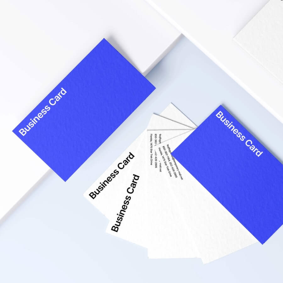 Business Card Blue